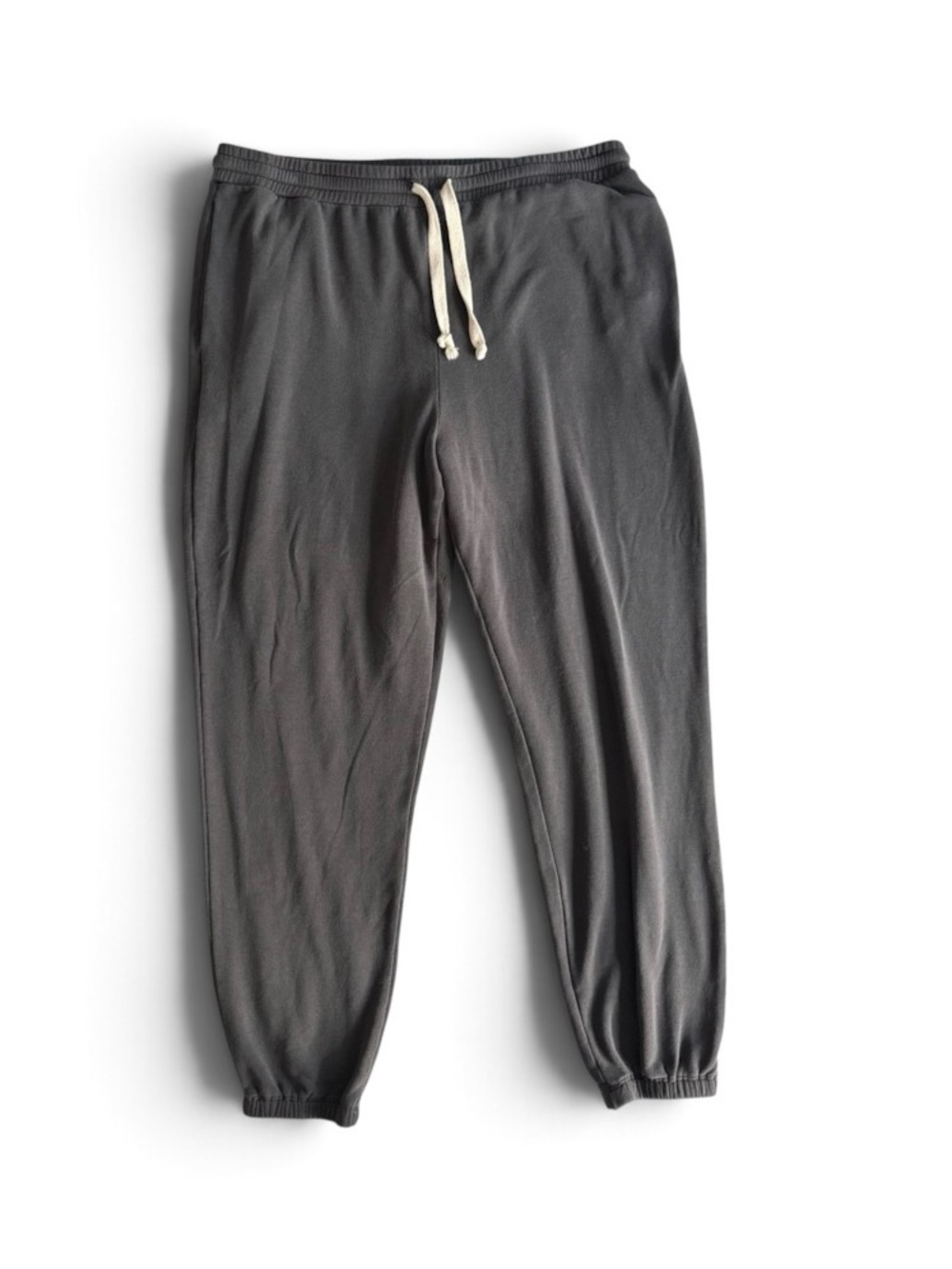 Madewell MWL Superbrushed Easygoing Sweatpants Large Gray Drawstring Modal Cozy